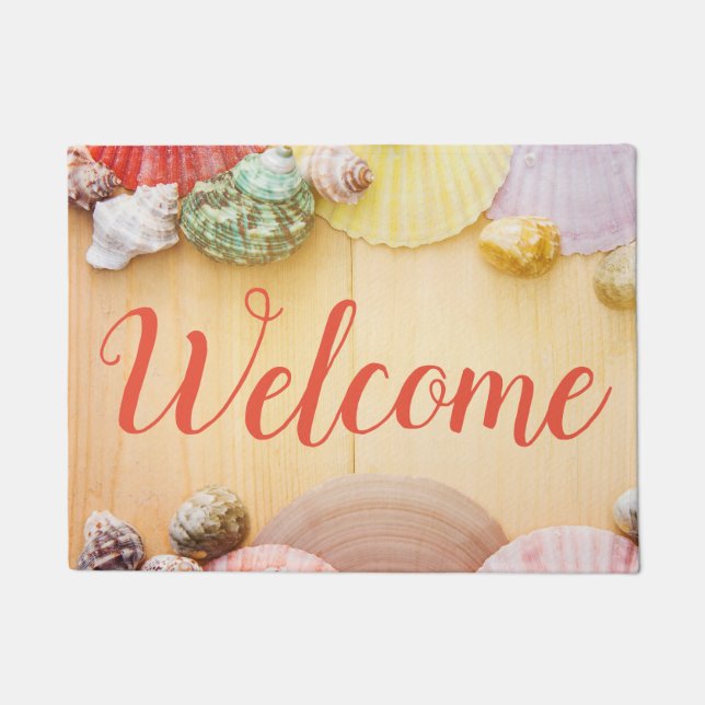 Seashell Welcome Mat (Front)