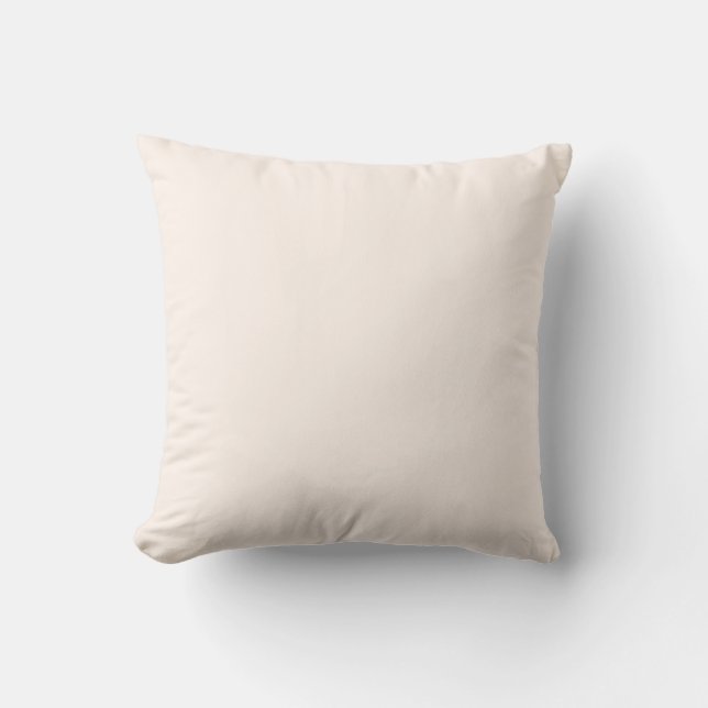 Seashell White FFF5EE Solid Colour Design Cushion (Front)