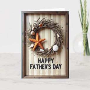 Seashell Wreath Fathers Day Card