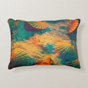 Seashells and Sand Decorative Cushion