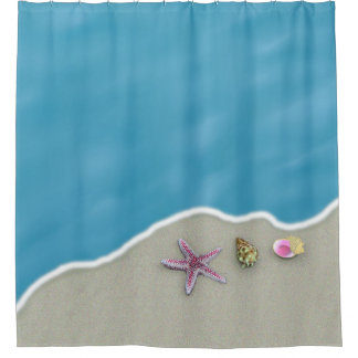 Seashells and Sand Shower Curtain