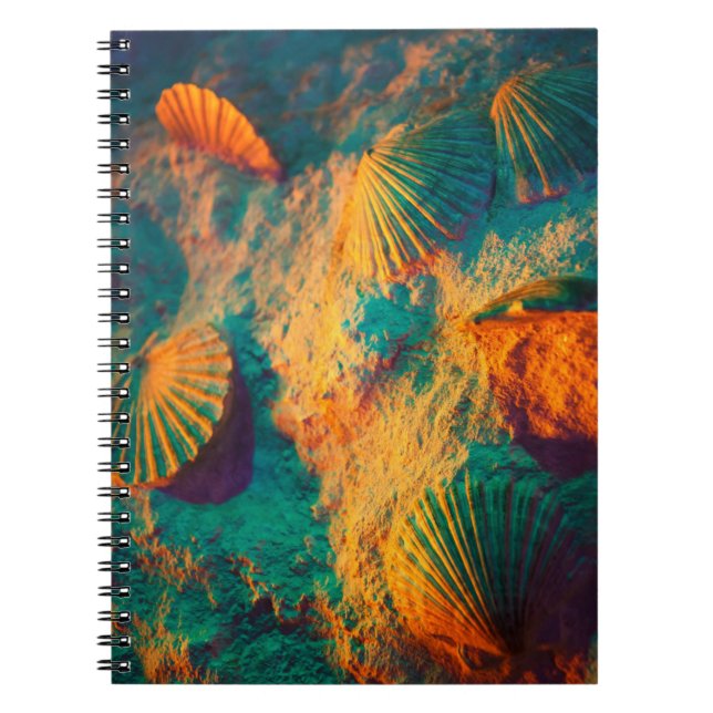 Seashells and Sand Spiral Notebook (Front)