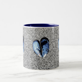 Seashells and Sand Two-Tone Coffee Mug