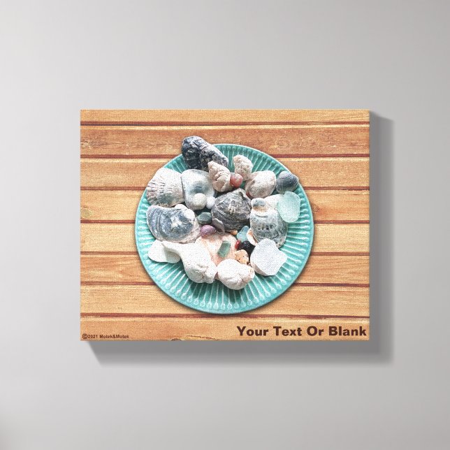 Seashells and Sea Glass Canvas Print (Front)
