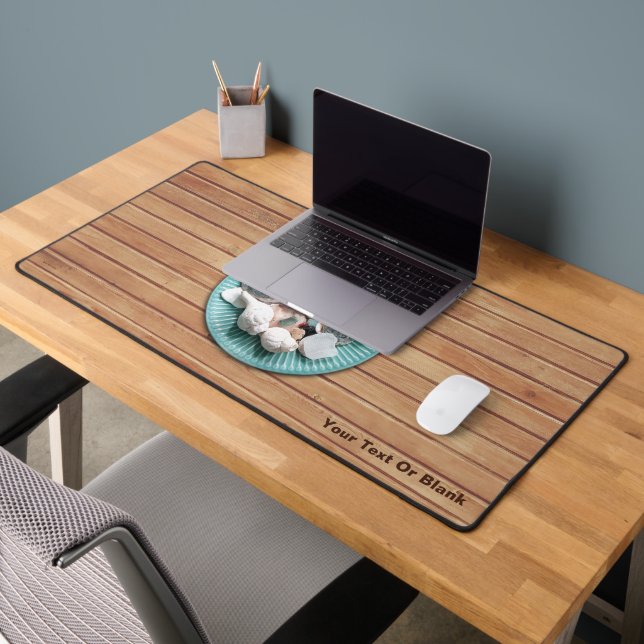 Seashells and Sea Glass Desk Mat (Office 2)