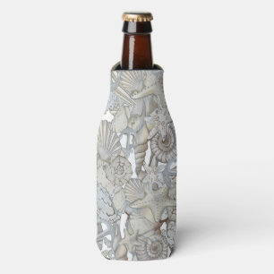 Seashells And Ship Anchor Treasure Hunt Fun Bottle Cooler
