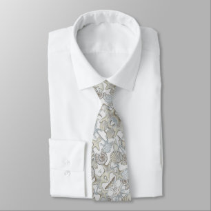 Seashells And Ship Anchor Treasure Hunt Fun Tie