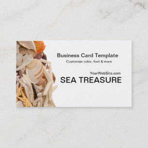 Seashells and Starfish Beach Shells Business Card