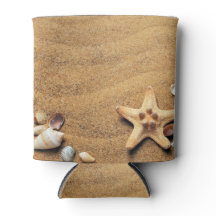 Seashells and Starfish on Beach