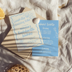 Seashells and Wedding Bells Bachelorette Invitation