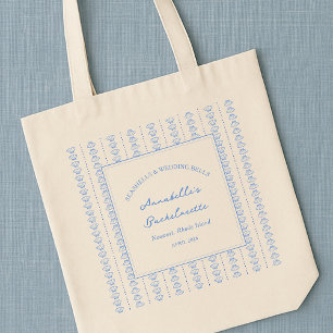Seashells and Wedding Bells Bridal Shower Beach Tote Bag