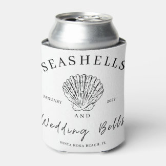 Seashells and wedding bells can cooler