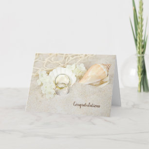 Seashells and Wedding Rings Card