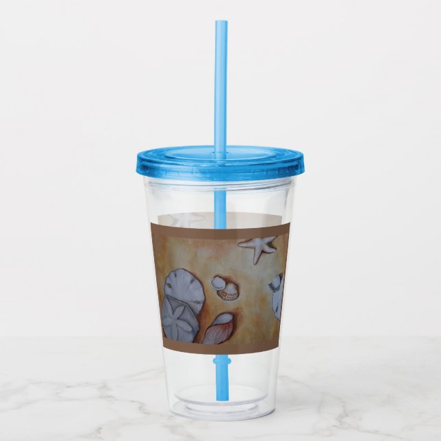 Seashells at the Seashore  Acrylic Tumbler (Front)