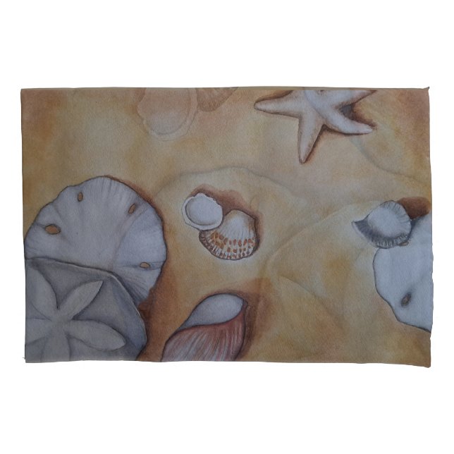 Seashells at the Seashore  Pillowcase (Front)