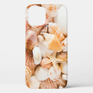 Seashells background: marine theme. iPhone 12 case
