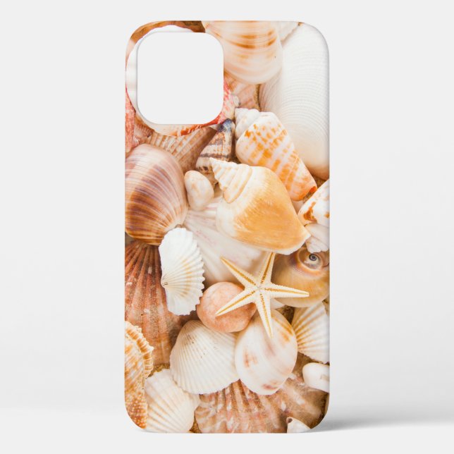 Seashells background: marine theme. Case-Mate iPhone case (Back)