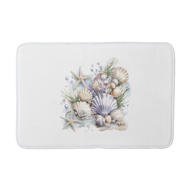 Seashells  bath mat (Front)
