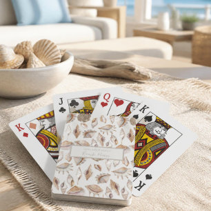 Seashells Beach House Playing Cards