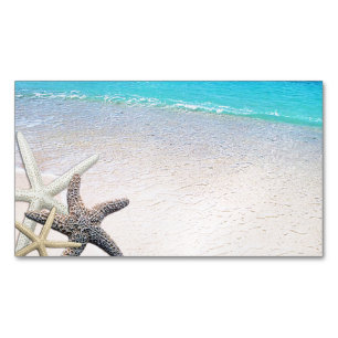 Seashells Beach House Rental Spa Boutique B&B Magnetic Business Card