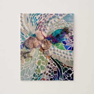 Seashells Beach Pattern Mosaic Jigsaw Puzzle