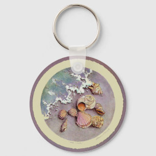 SEASHELLS by the SEA by SHARON SHARPE Key Ring