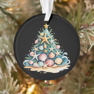 SeaShells Christmas Tree Ocean Water Starfish Ornament