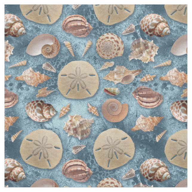 Seashells Collection Fabric (Close Up)