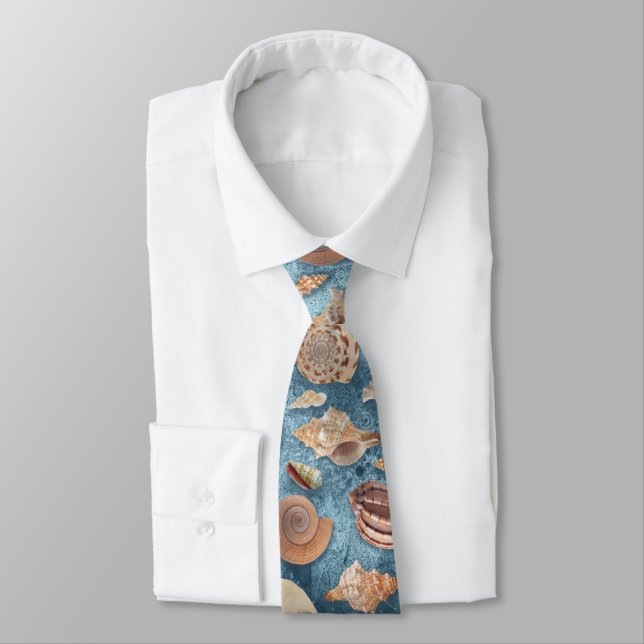 Seashells Collection Tie (Tied)