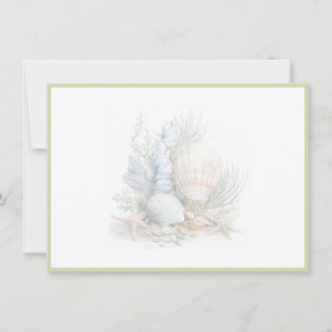 Seashells Flat Note Card
