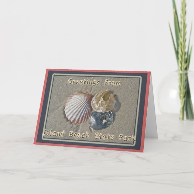 Seashells Greetings From IBSP Seaside Park NJ Card (Front)