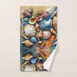 Seashells hand towel