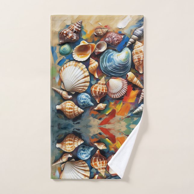 Seashells  hand towel (Hand Towel)