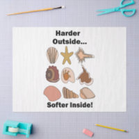 Seashells Hard Outside Soft Inside Attitude Quote