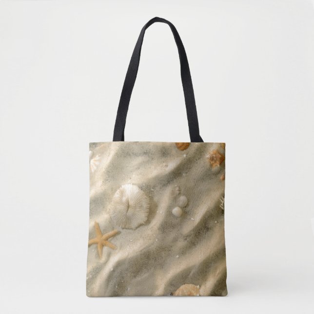 Seashells In Sand Tote Bag (Front)