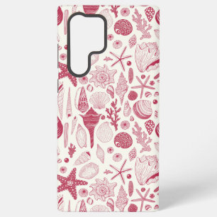 Seashells in Viva Magenta- Color of the Year 2023 Samsung Galaxy Case