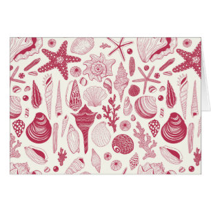 Seashells in Viva Magenta- Colour of the Year 2023
