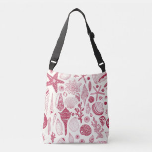 Seashells in Viva Magenta- Colour of the Year 2023 Crossbody Bag