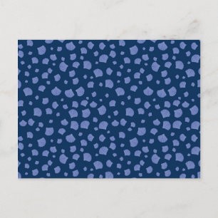 Seashells Navy Blue Beach Conch Collector Summer Postcard