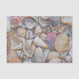 Seashells Ocean Beach Mosaic Art Decoupage Tissue Paper