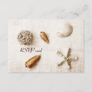 seashells - ocean whisper - RSVP card