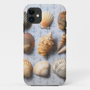 Seashells On Anchor Backdrop iPhone 11 Case