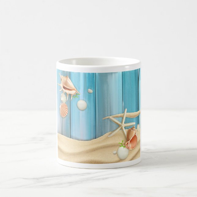 Seashells On Sand Coffee Mug (Creator Uploaded)