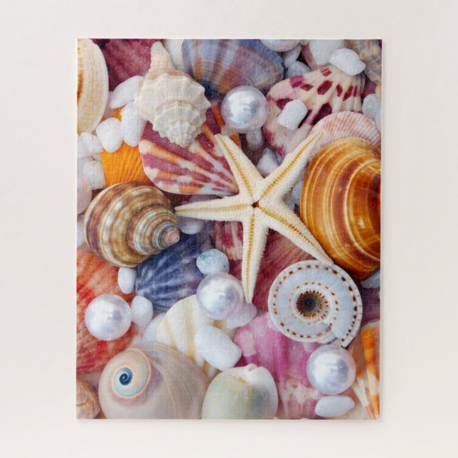 Seashells on the beach 520 piece puzzle (Vertical)