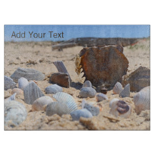 Seashells on the Beach by Shirley Taylor  Cutting Board