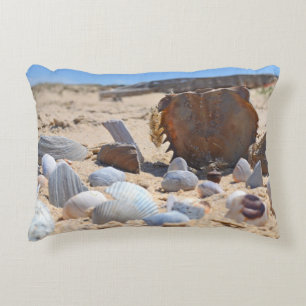 Seashells on the Beach by Shirley Taylor Decorative Cushion