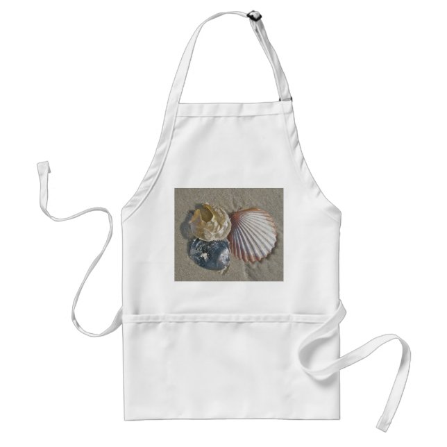 Seashells on the Beach Coordinating Items Standard Apron (Front)