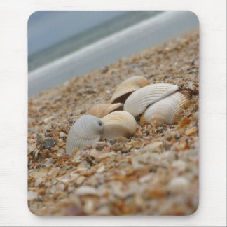 Seashells on the beach mousepad quanity discount