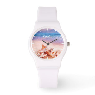 Seashells on the Sea Beach Paradise Watch