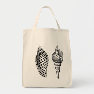 Seashells Organic Cotton Grocery Tote